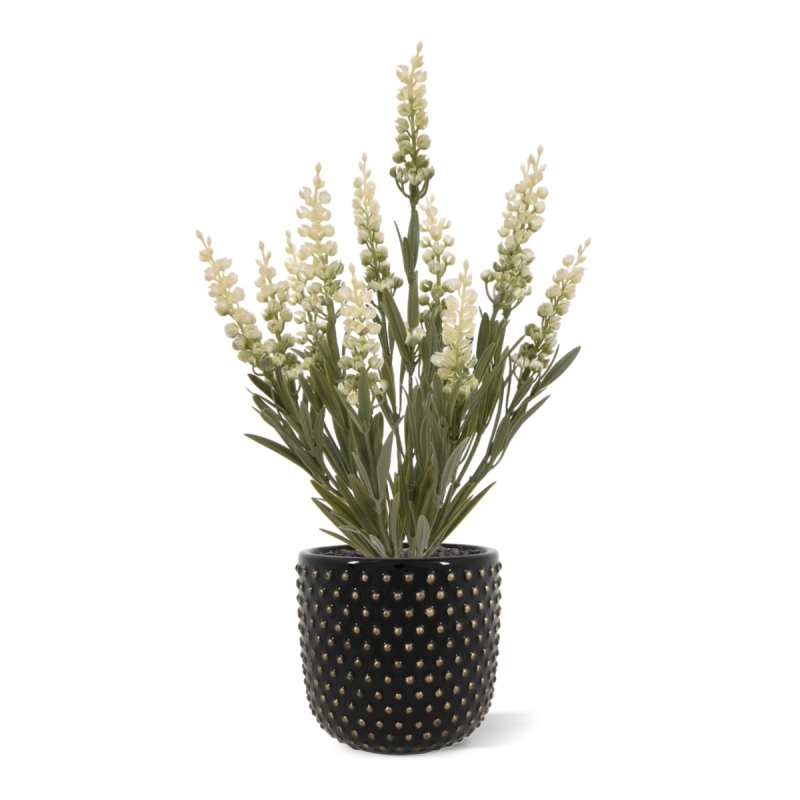 Pianta finta di lavanda 30cm UV crema
