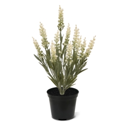 Pianta finta di lavanda 30cm UV crema