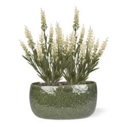 Pianta finta di lavanda 30cm UV crema