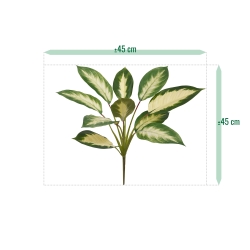 Dieffenbachia Camilla pianta artificiale 50cm