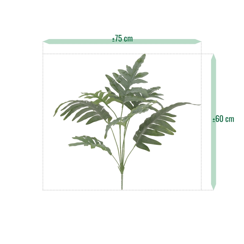 Felce Phlebodium Blu Artificiale 60cm