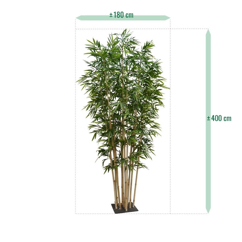Albero artificiale di bambù Deluxe 400 cm su piastra