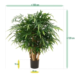 Buddha Bamboo deluxe pianta artificiale 125 cm