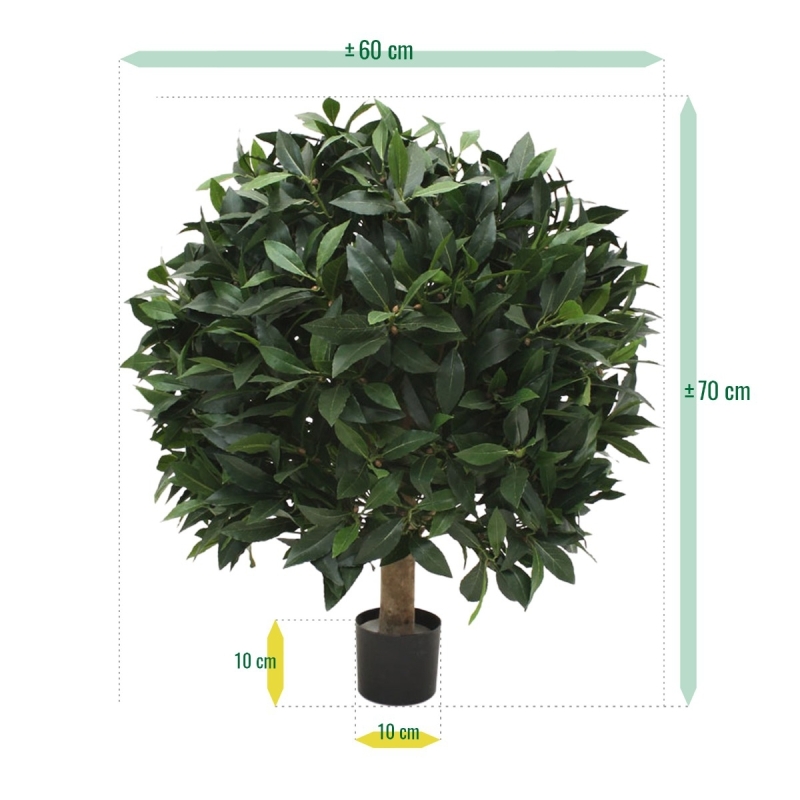 Alloro bulbo XL pianta artificiale 60 cm
