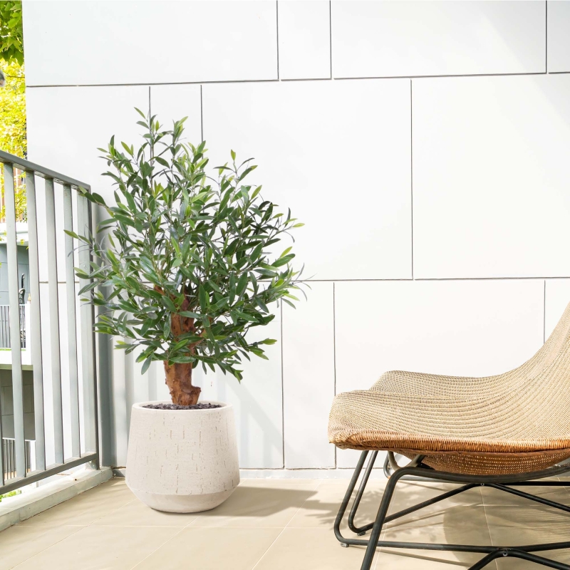 Olivo artificiale Bonsai pianta Deluxe 90cm UV