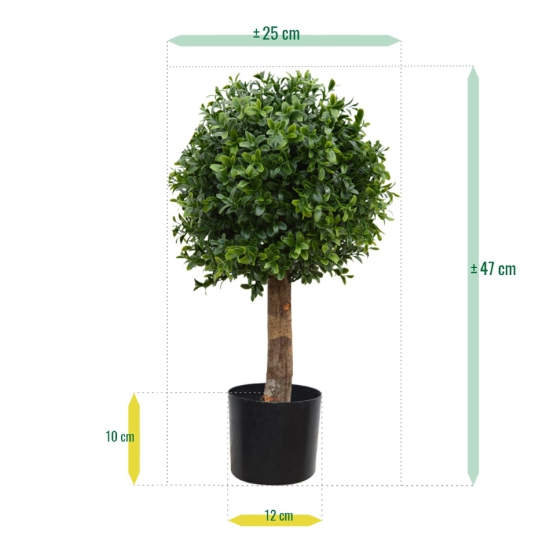 Palla di bosso artificiale Deluxe Nuova 25 cm UV
