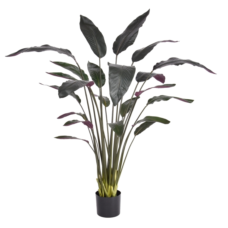 Pianta artificiale Calathea Luthea rossa 140 cm