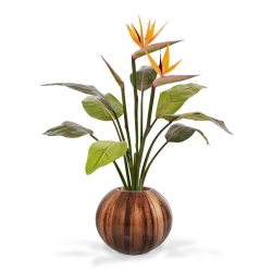 Bouquet artificiale di Strelitzia 75 cm