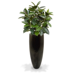 Pianta artificiale Elastica Robusta 90 cm - verde
