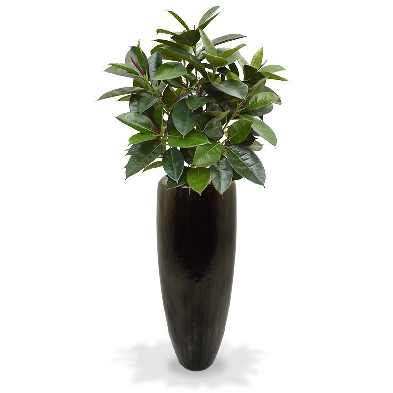 Pianta artificiale Elastica Robusta 90 cm - verde