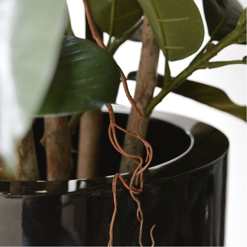 Pianta artificiale Elastica Robusta 90 cm - verde
