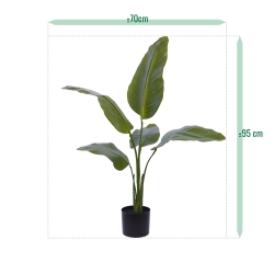 Pianta artificiale Strelitzia Nicolai 90cm