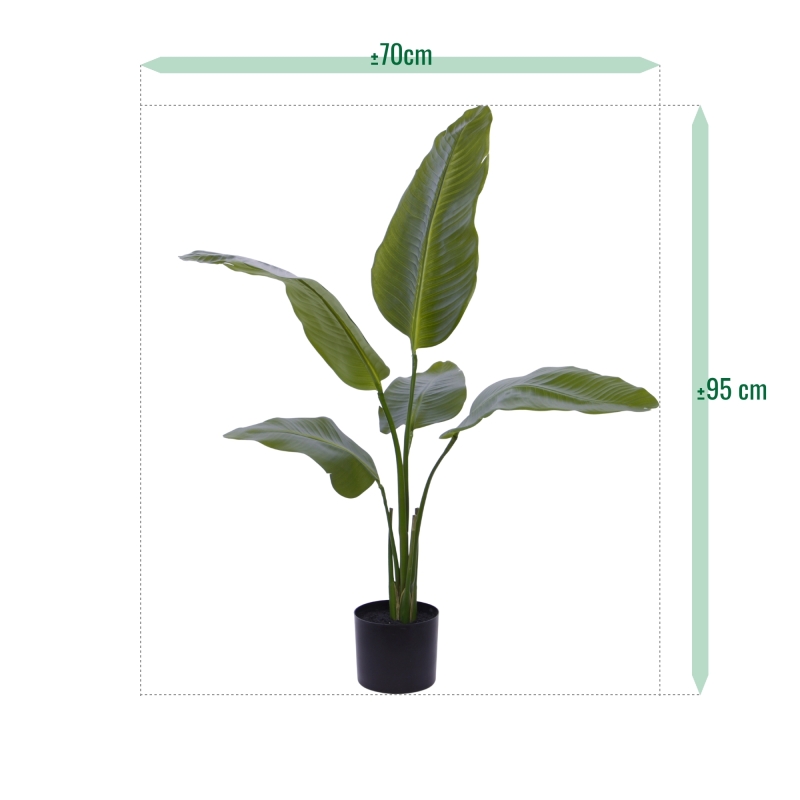 Pianta artificiale Strelitzia Nicolai 90cm