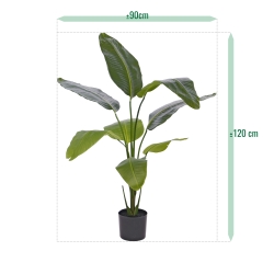Pianta artificiale di Strelitzia Nicolai 120cm