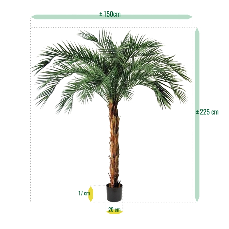 Palma artificiale Phoenix OD deluxe 225 cm