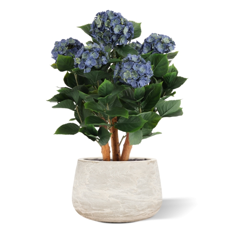Ortensia Artificiale UV Deluxe 65cm Blu