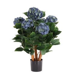 Ortensia Artificiale UV Deluxe 65cm Blu