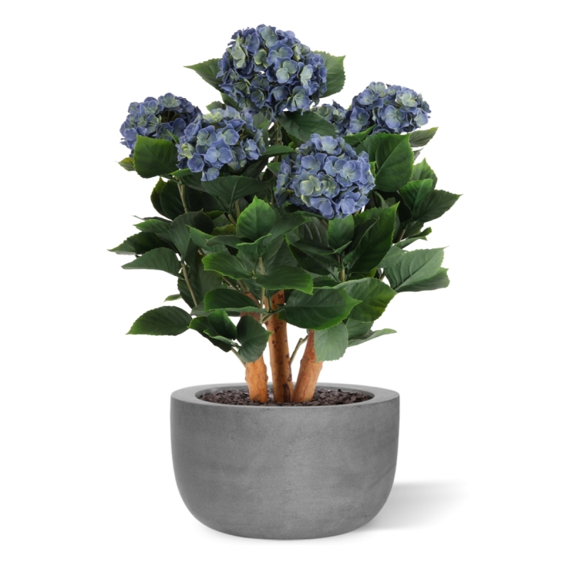 Ortensia Artificiale UV Deluxe 65cm Blu