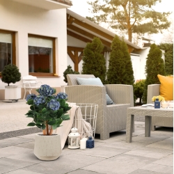 Ortensia Artificiale UV Deluxe 65cm Blu