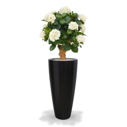 Ortensia Deluxe su tronco 90 cm crema