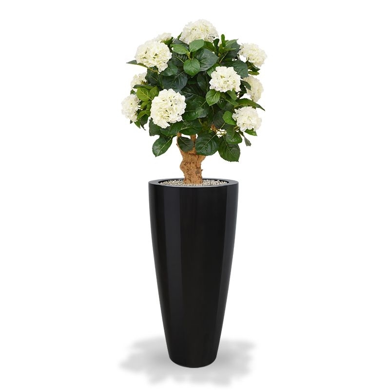 Ortensia Deluxe su tronco 90 cm crema