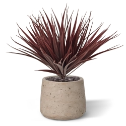Erba artificiale di bambù 25 cm UV Borgogna