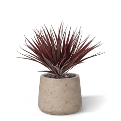 Erba artificiale di bambù 25 cm UV Borgogna
