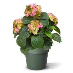 Pianta artificiale di ortensia deluxe 45 cm - rosa
