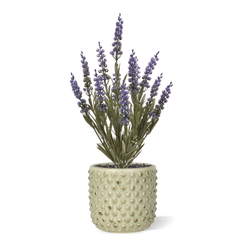 Pianta di lavanda finta 30cm UV blu