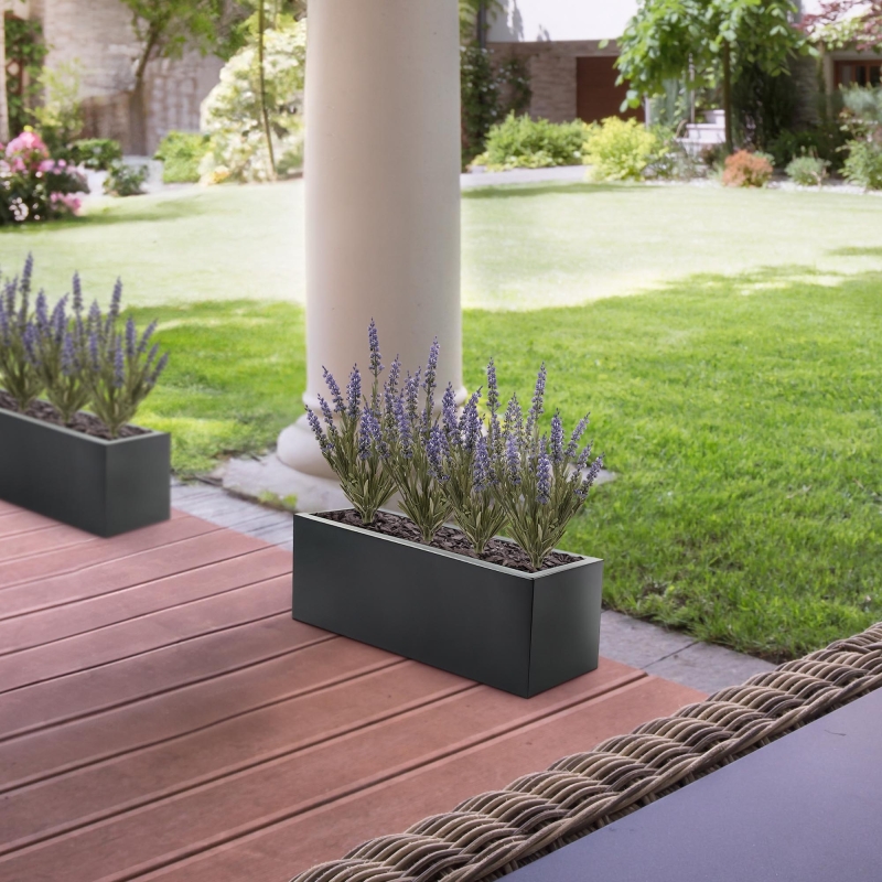 Pianta di lavanda finta 30cm UV blu