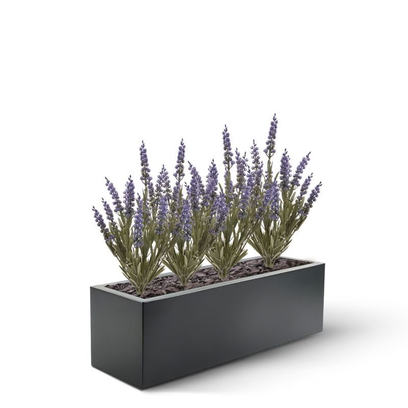 Pianta di lavanda finta 30cm UV blu