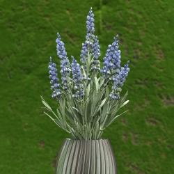 Pianta di lavanda finta 30cm UV blu