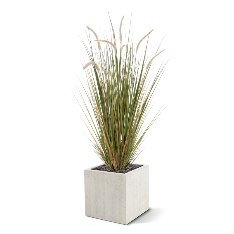 Pianta d'erba artificiale Pennisetum 100cm