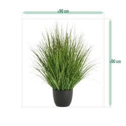 Pianta di Erba Artificiale XL 90cm Verde