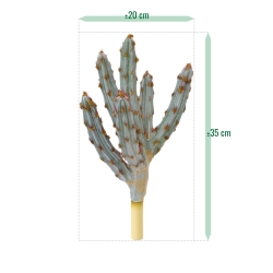 Bouquet artificiale di cactus Tetragonus 35 cm marrone