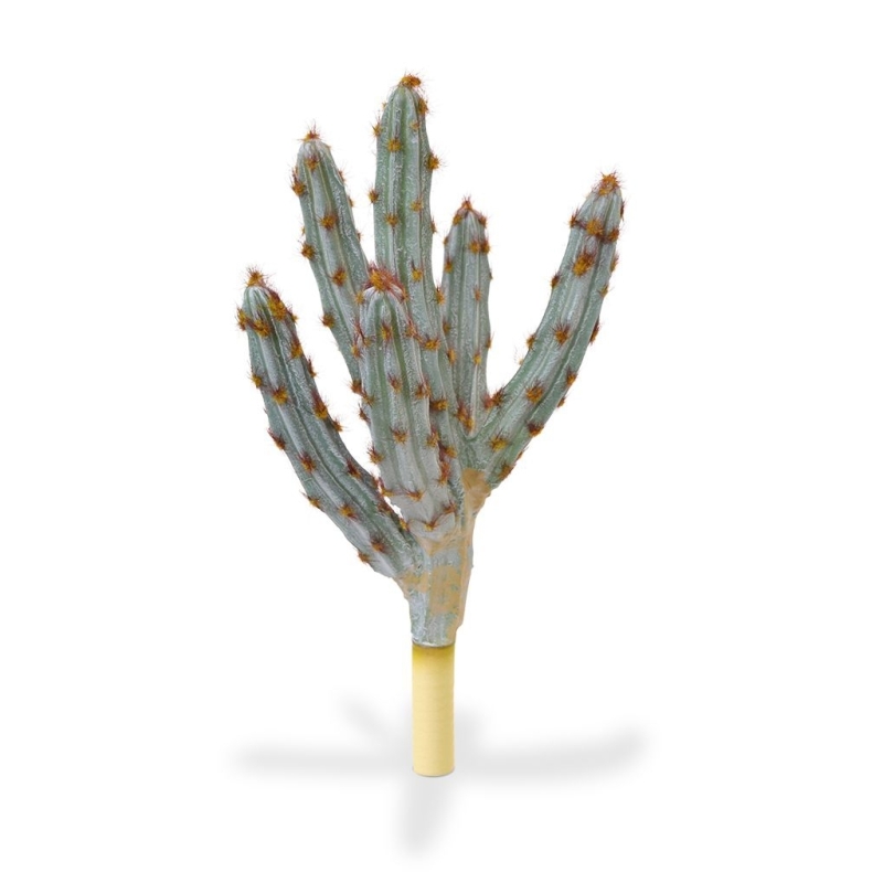 Bouquet artificiale di cactus Tetragonus 35 cm marrone