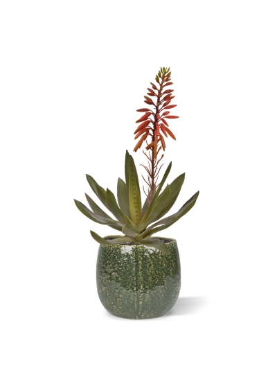 Pianta artificiale di Aloe Vera 30cm rosso