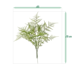 Felce di Bosco Artificiale 70cm Verde
