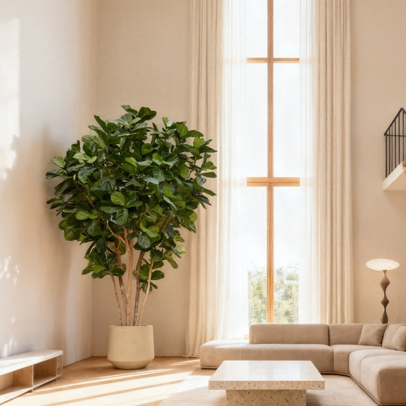 Albero artificiale Lyrata gigante Deluxe 420cm