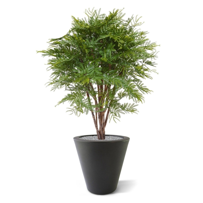Pianta artificiale di mimosa 110 cm - resistente ai raggi UV