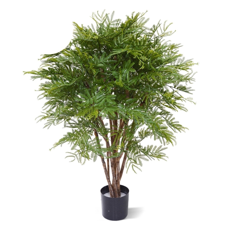 Pianta artificiale di mimosa 110 cm - resistente ai raggi UV