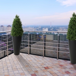 Pianta artificiale a torre di Buxus 110 cm - resistente ai raggi UV