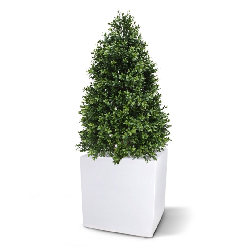 Pianta artificiale a torre di Buxus 110 cm - resistente ai raggi UV