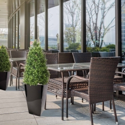Pianta artificiale a torre di Buxus 110 cm - resistente ai raggi UV