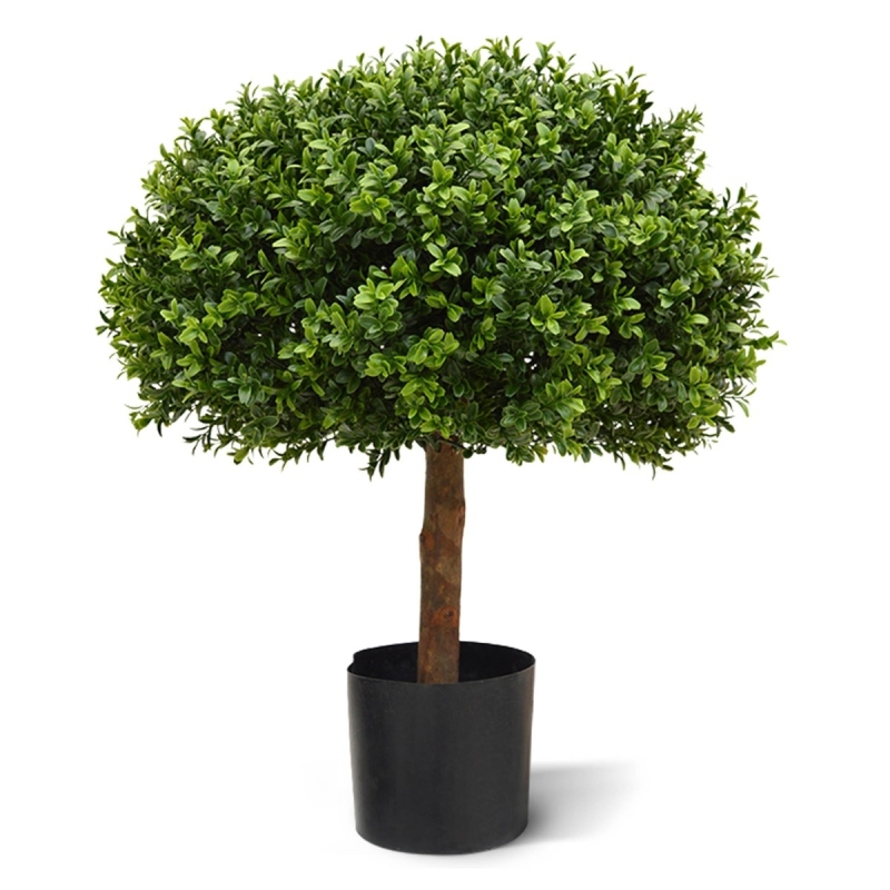 Pianta artificiale di bosso a mezza sfera 60 cm - resistente ai raggi UV