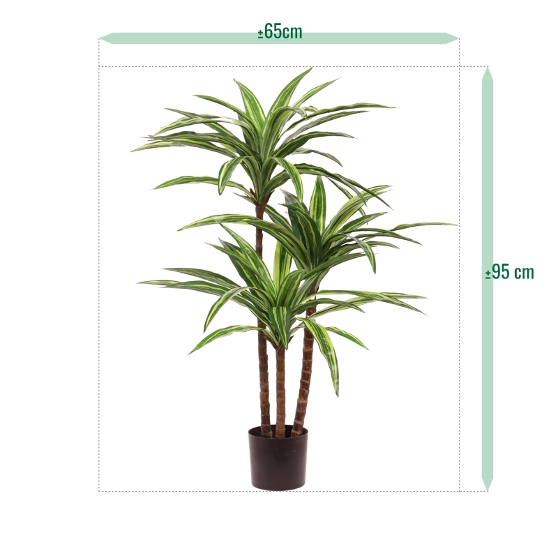 Replica Draceana Massangeana pianta Deluxe 95cm