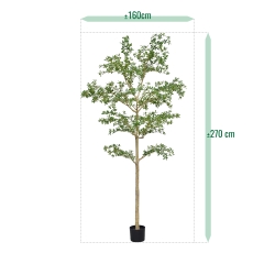 Albero artificiale Bucida Shady Lady verde 270 cm
