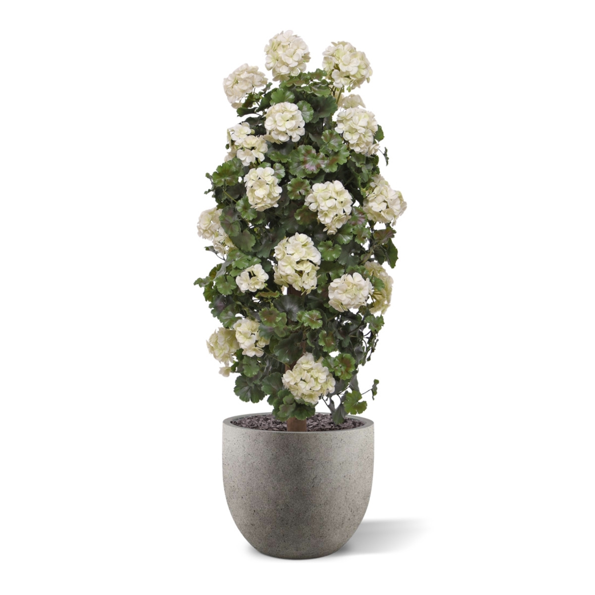 Geranio artificiale a colonna 120cm UV Crema