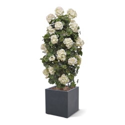 Geranio artificiale a colonna 120cm UV Crema
