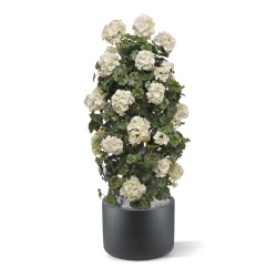 Geranio artificiale a colonna 120cm UV Crema